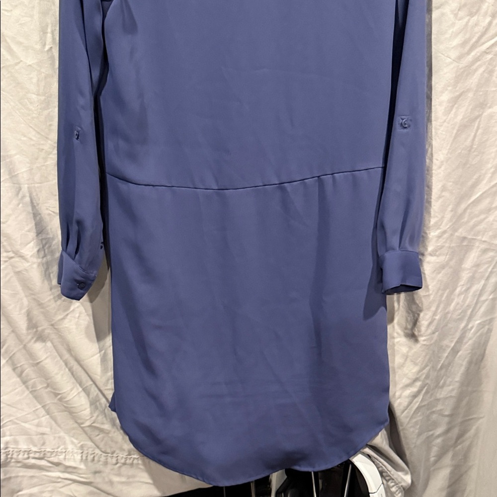 Chic Long Sleeve Blue Dress - Picture 11 of 15